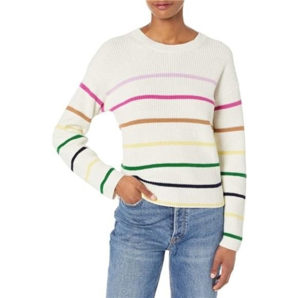 Gap Vintage Striped Sweater Crewneck Pullover Knitwear Colorful‎ Stripes Size M
